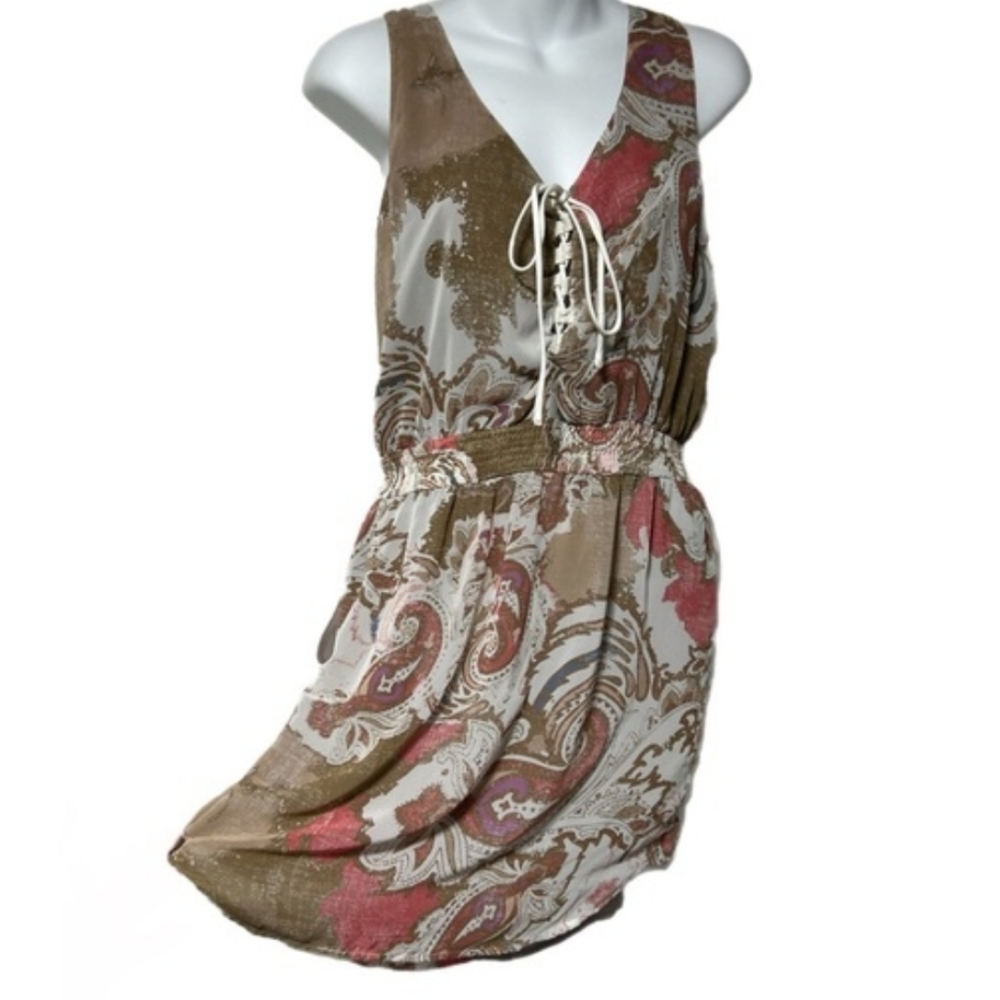 Free People "Falling for Georgette" mini dress XS